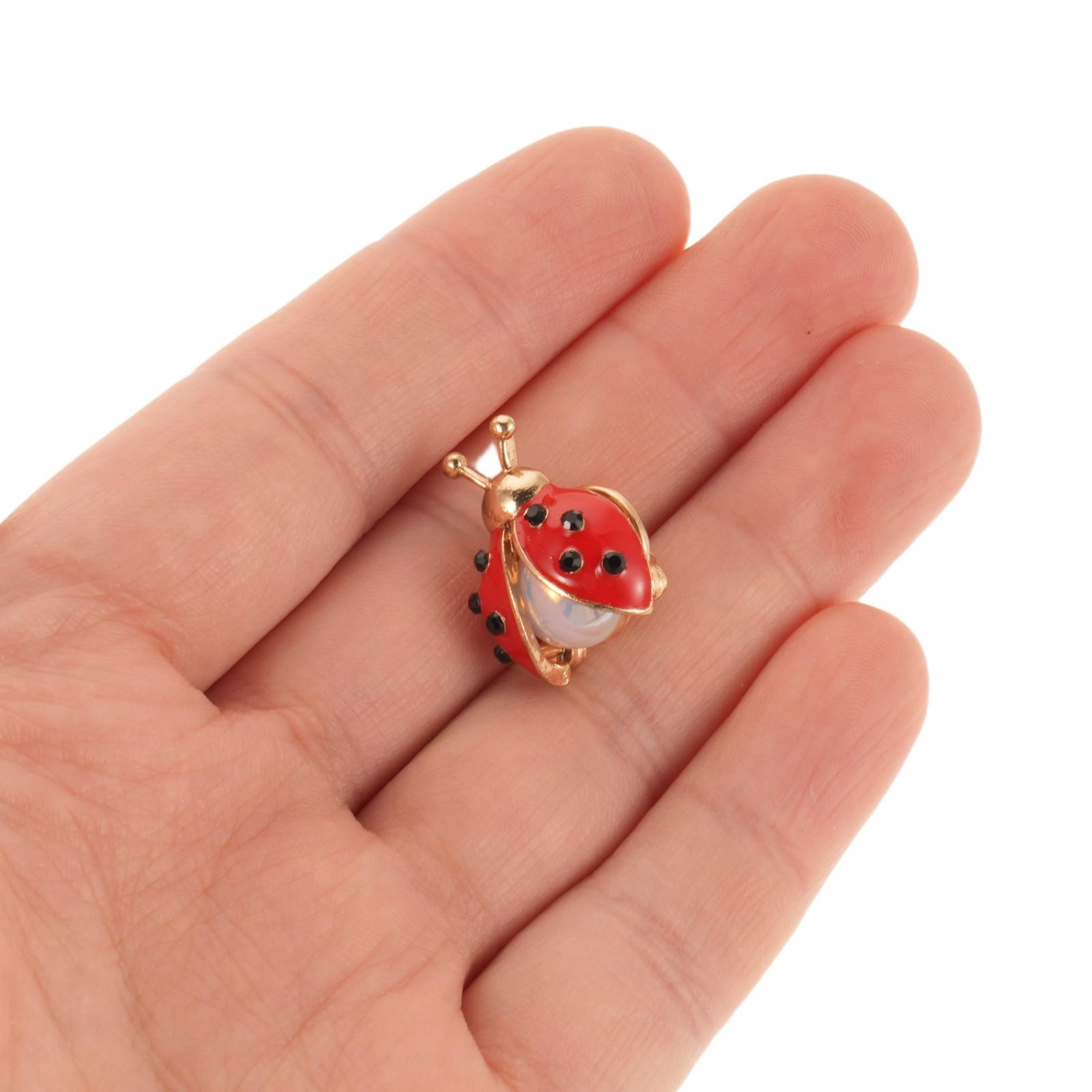30 Pezzi Spilla da Donna a Forma di Coccinella con Cristalli