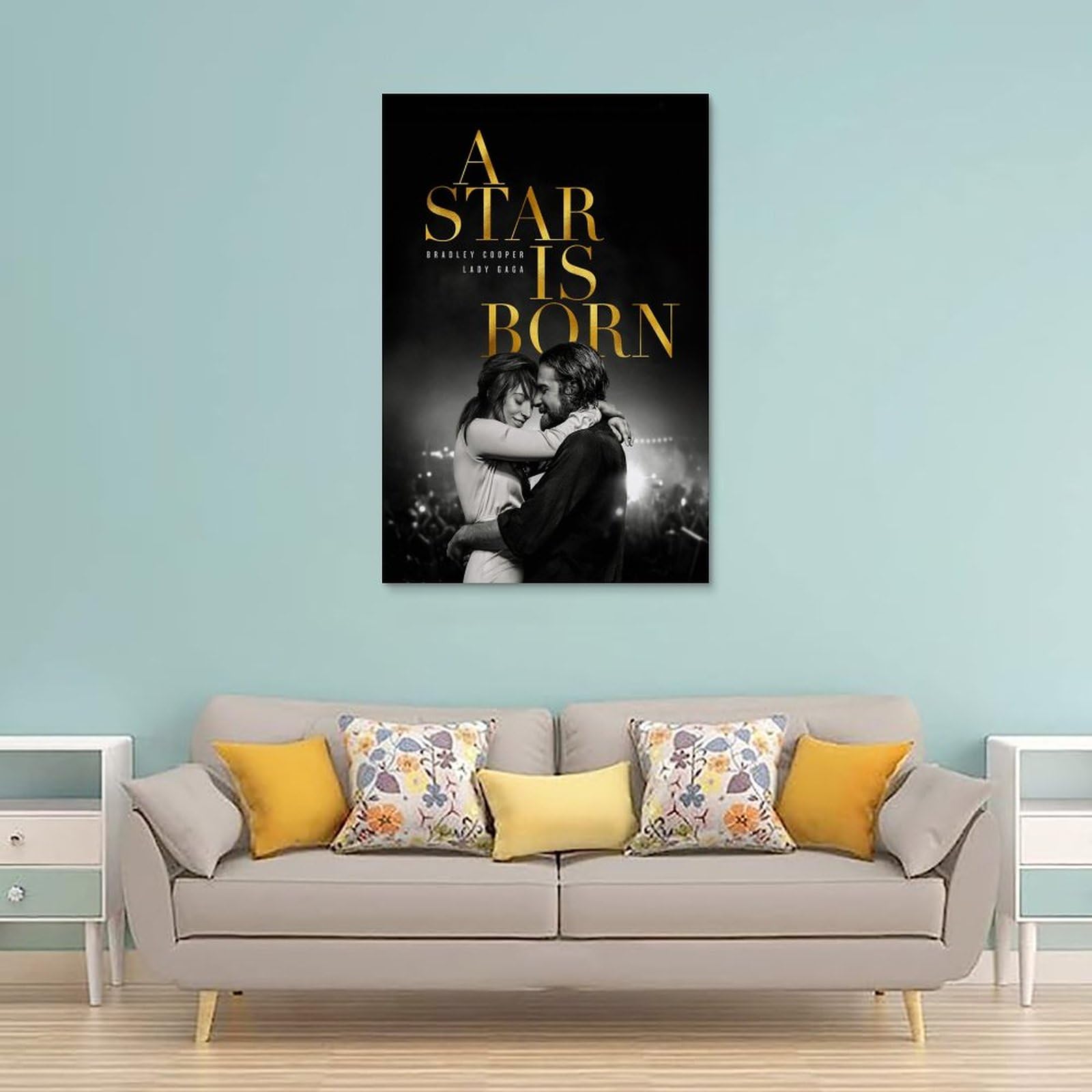 Poster Sur Toile « A Star» Lady Gaga – Décoration Murale Moderne 20x30 Cm Pour Chambre