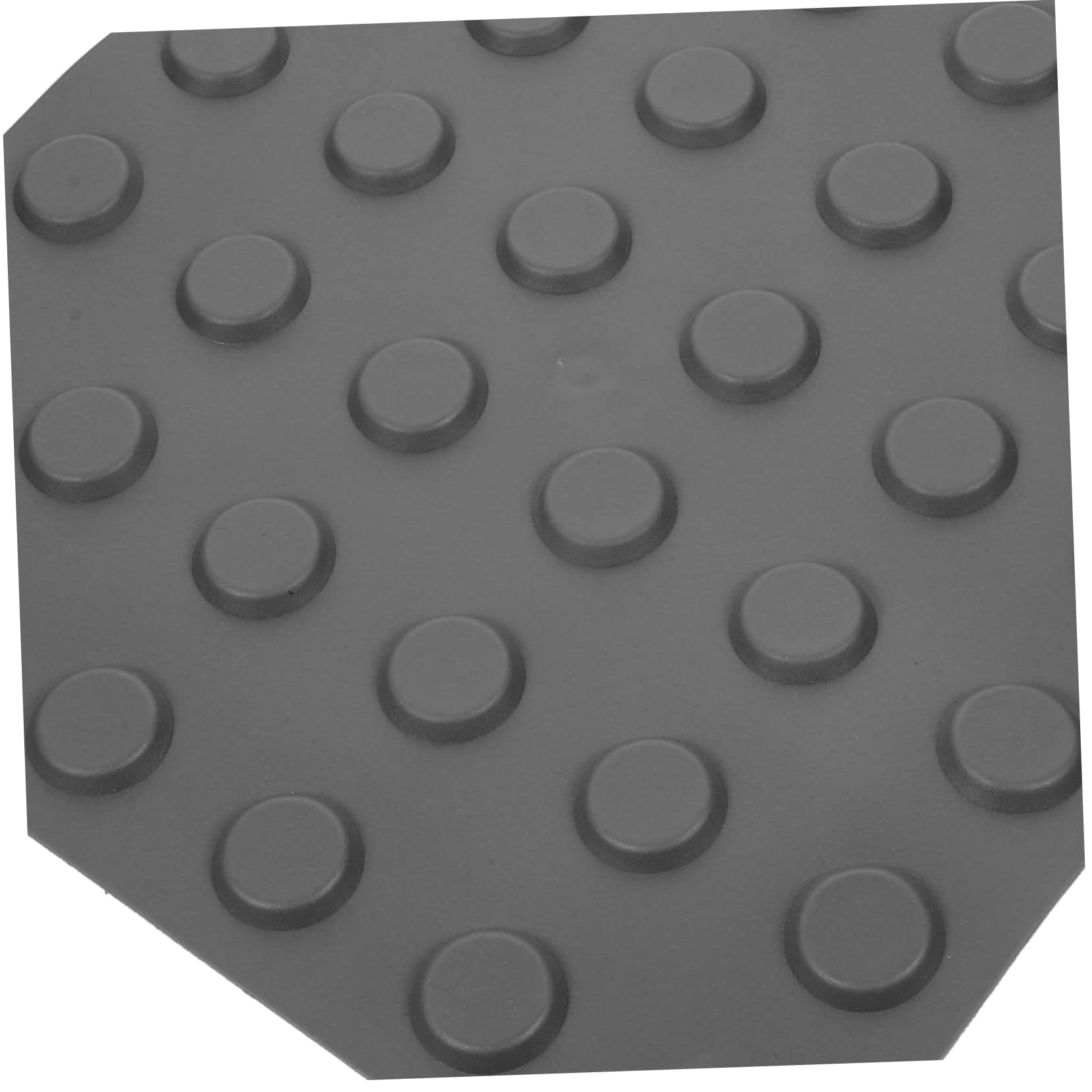 Amosfun Adesivi Per Pavimenti Tattili 30x30 Cm Grigio 4 Pezzi, Lastre Cieche Per Pavimentazione Stradale e Vialetti, Mattoni Ciechi in Pvc Resistente Per Guida e Segnaletica Esterna