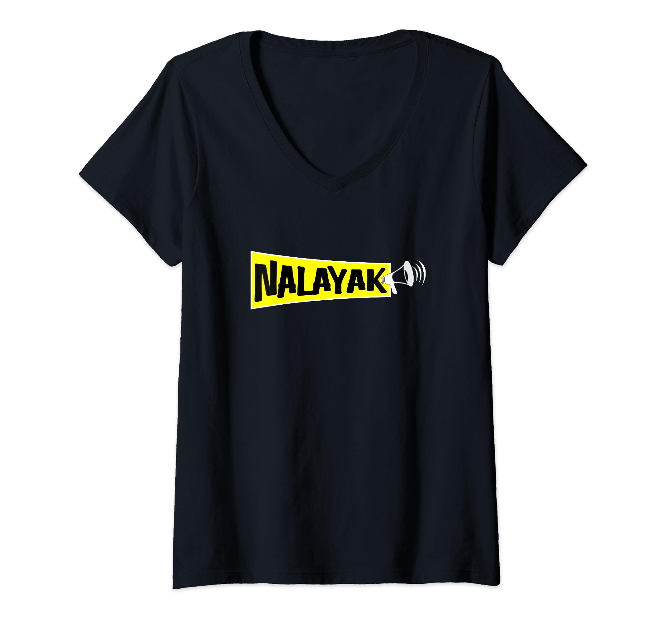 Desi AttitudeWomens Nalayak Desi Attitude Bollywood Vibes Pop Viral Meme Funny V-Neck T-Shirt