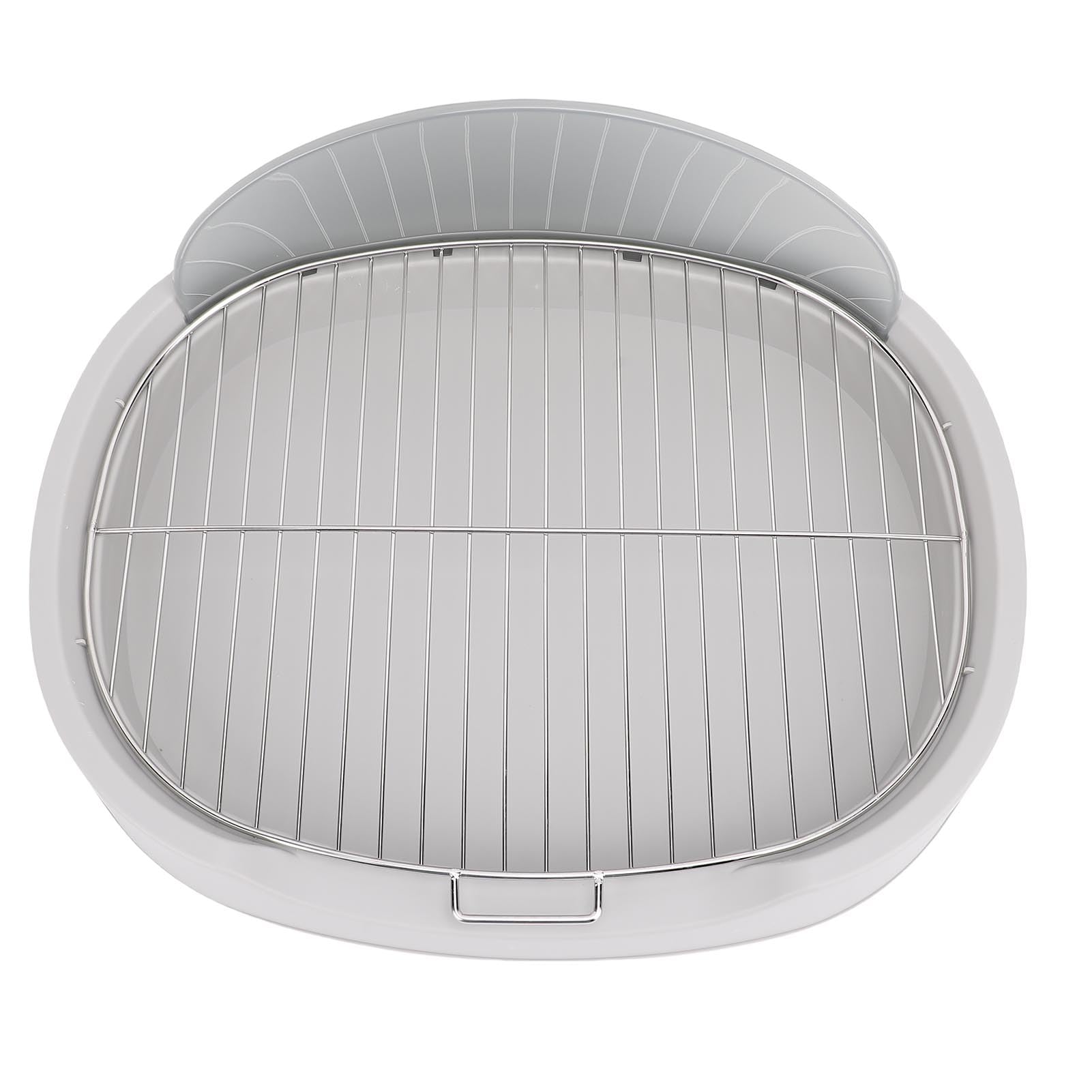 Generic Pet Mesh Training Töpfchen mit Pee -Pad -Halter, Räumlich Rettende Hundetopfschale, Leicht zu Reinigendem Welpen Pee Pad Halter Tablett für den Innengebrauch (GREY)