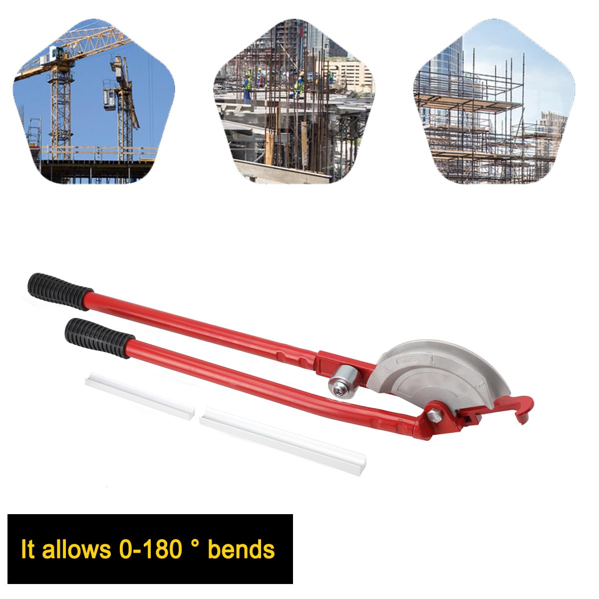 Piegatubi Manuale Professionale, per Tubi in Rame/Alluminio Usato nei sistemi di Condizionamento, Ventilazione, Riscaldamento, Cablaggio Elettronico