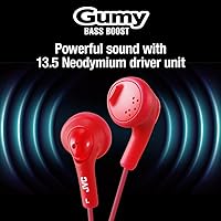 Vista 4 de JVC HAF160R Gumy - Audífonos intraurales, color rojo