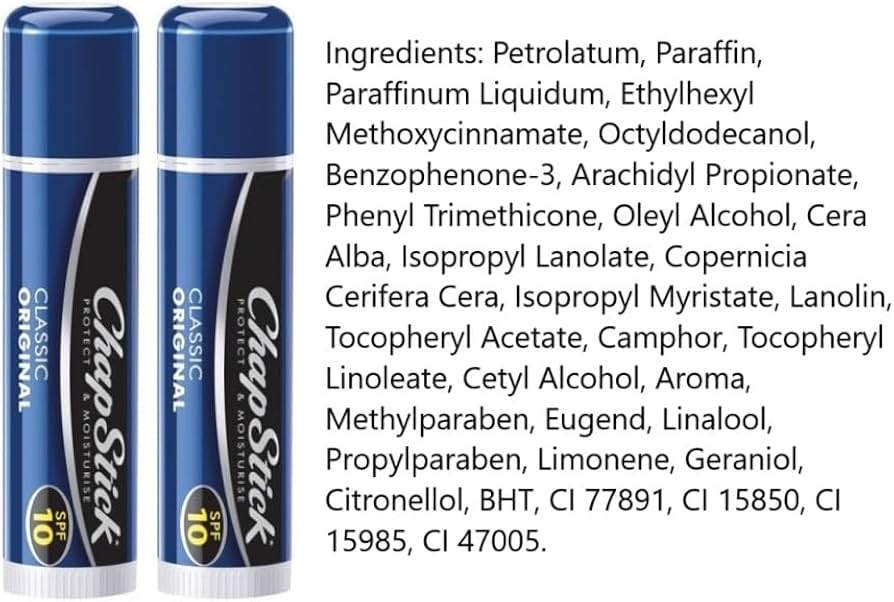 Chapstick Lip Balm Original Cherry Strawberry Flavour Lip Care