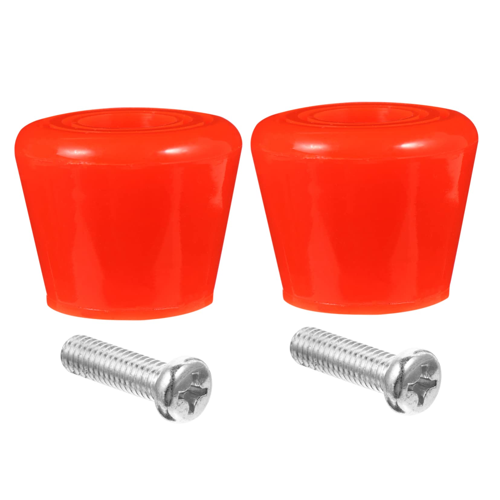 SUPVOX 4pcs Roller Skates Brake Block, PU Red Toe Stops