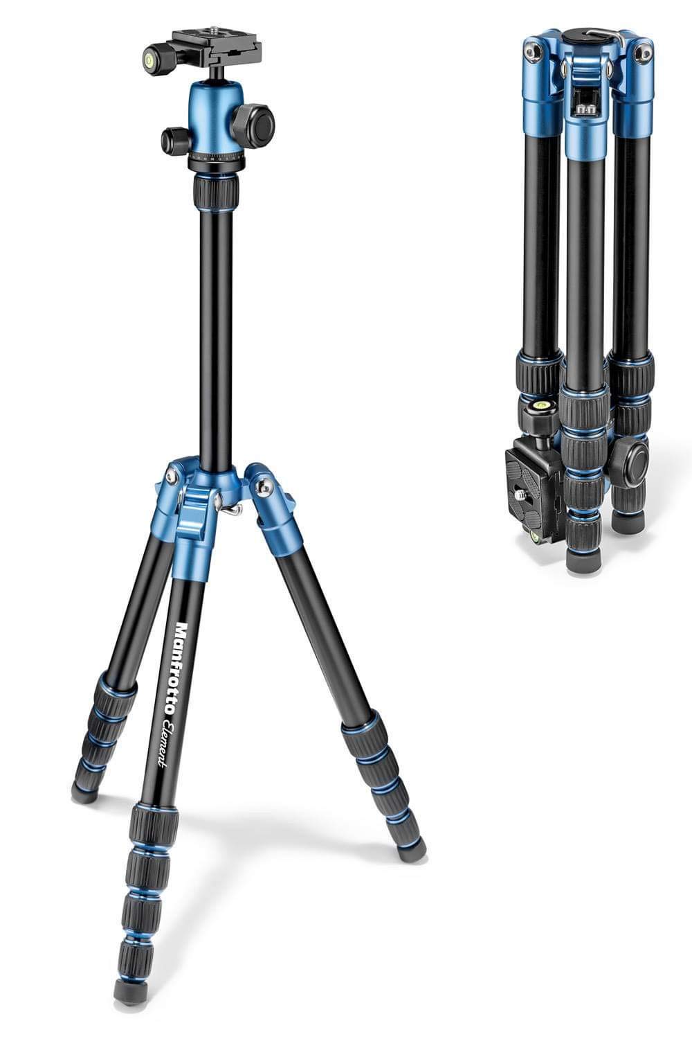 Buy Manfrotto Tripod, Lightweight Element Traveler Small Blue