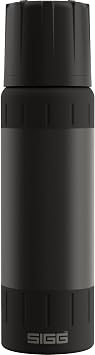 SIGG Insulated Water Bottle - Alpine Star Black Thermos Flask with Cup - 20 Pieces Hot, 72 Pieces Cold - Compact & Robust - Leak-Proof - BPA Free - Outdoor, Camping & Hiking - Black - 0.75 L