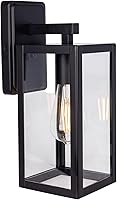 Vista 8 de LIT-PaTH Farol de pared para exteriores del atardecer al amanecer, aplique de pared como accesorio de iluminación de porche, base mediana E26 máximo