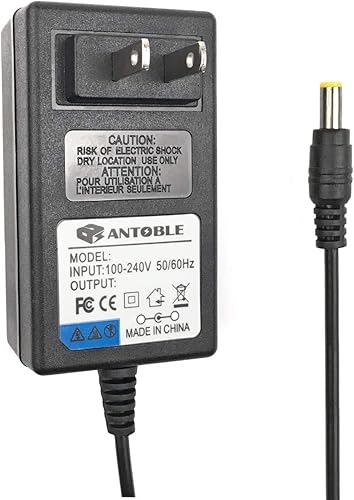 Miniatura 2 de Adaptador de CA de cable de 6.5 pies para cargar Casio AD-12 AD12M AD-12MLA (U) AD12M3 WK-500 WK-1250 WK-1350 WK-1600 WK-1800 WK-3200 WK-3500
