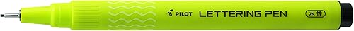 Pilot DR Lettering Pen - Bolígrafo (punta de 0.039 in, color negro)