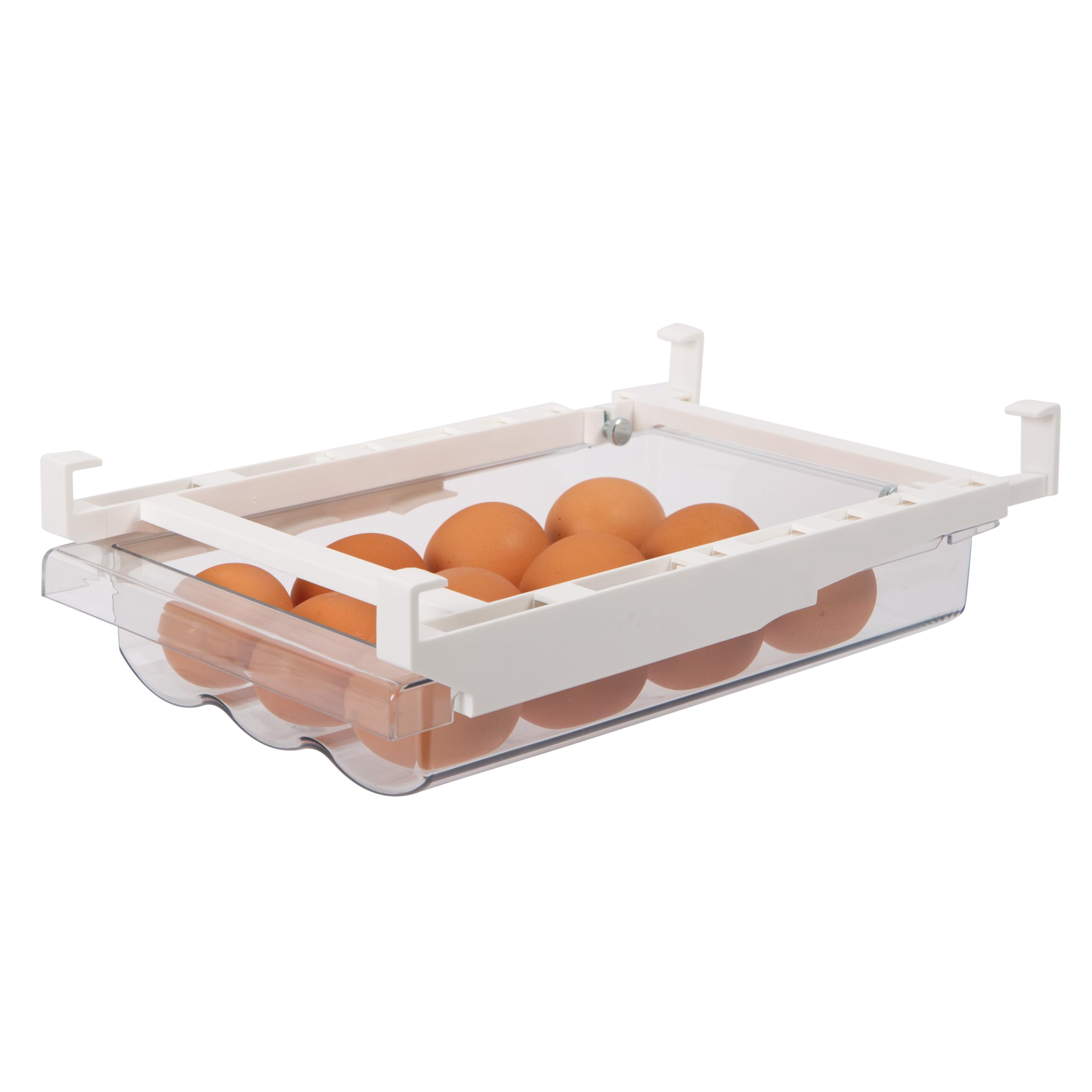 Oggi Undershelf 18 Egg Fridge Drawer - Clear Plastic