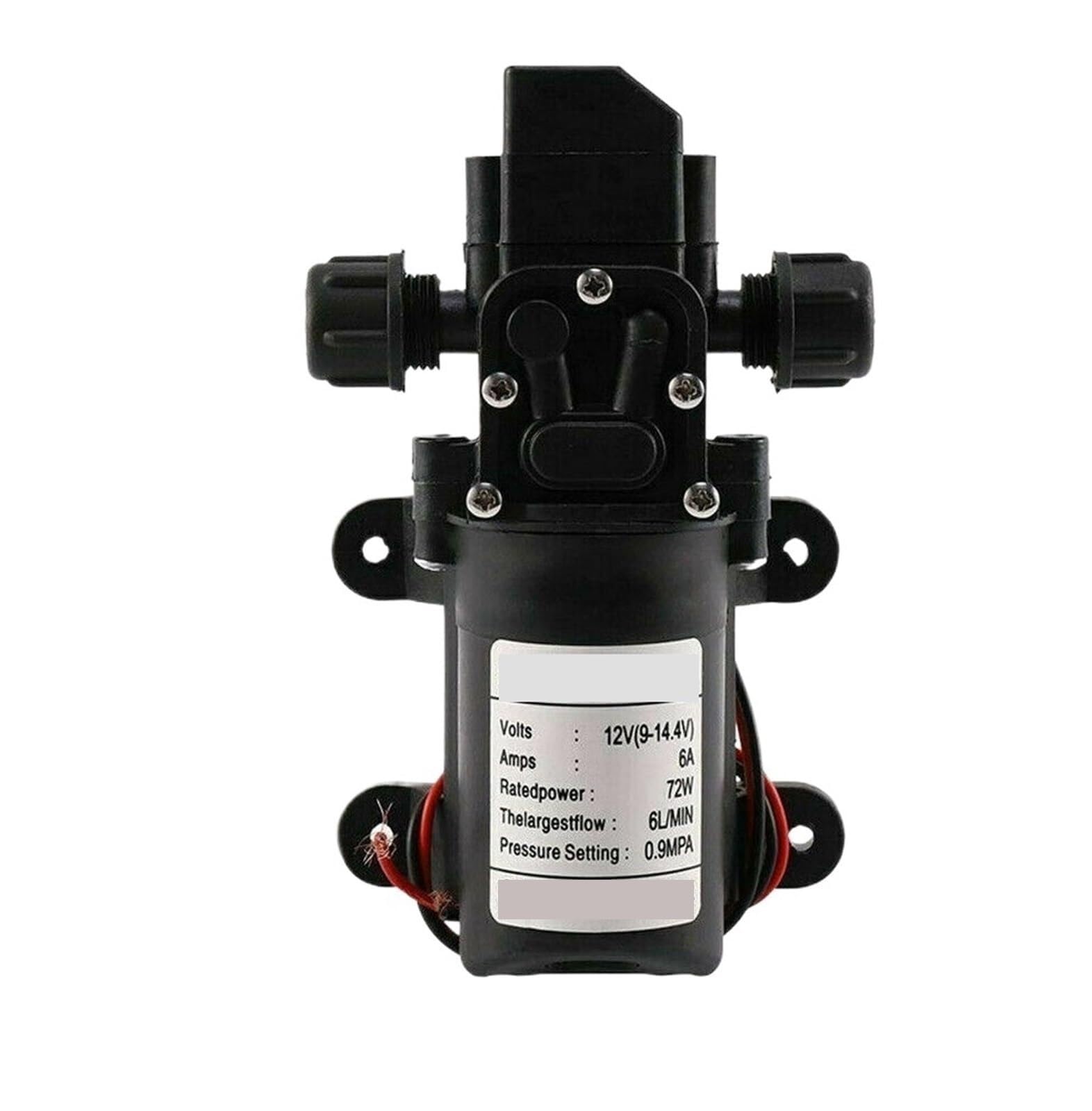 Diaphragm Pump, Diaphragm Pumps 72W 12V High Pressure Water Pump 6 L/min, for Camper Caravan