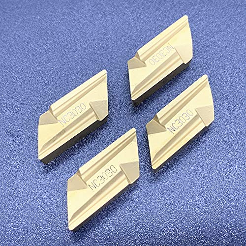 10 unids/caja insertos de carburo KNUX160405R KNUX160405L KNUX/160405L 160405R NC3020 NC3030 herramientas de torno de Metal hoja de procesamiento de acero (Size : KNUX160405R NC3030)