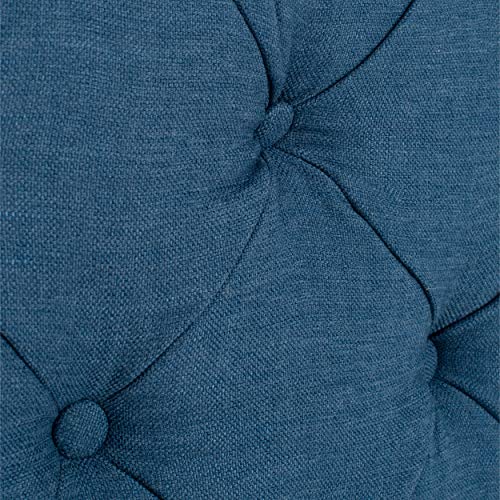 Safavieh Mercer Collection Arebelle Steel Blue Tufted Headboard (Queen) #TOP4