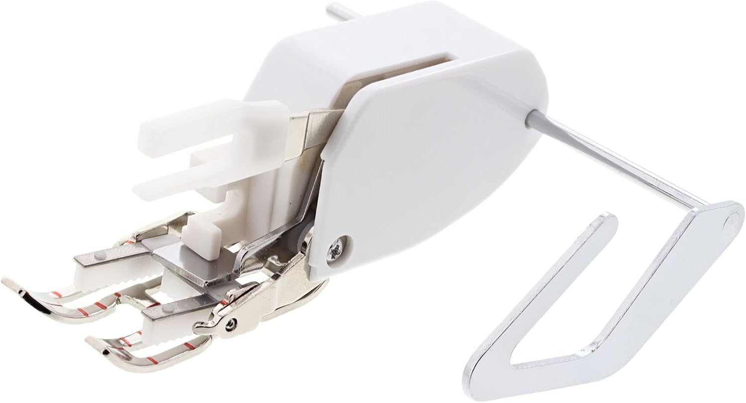 Open Toe Walking Foot with Adjustable Guide | Fits Low Shank Sewing Machines - Brother, Janome, Singer, and More | Even Feed Foot for Quilting and Sewing Multiple Layers