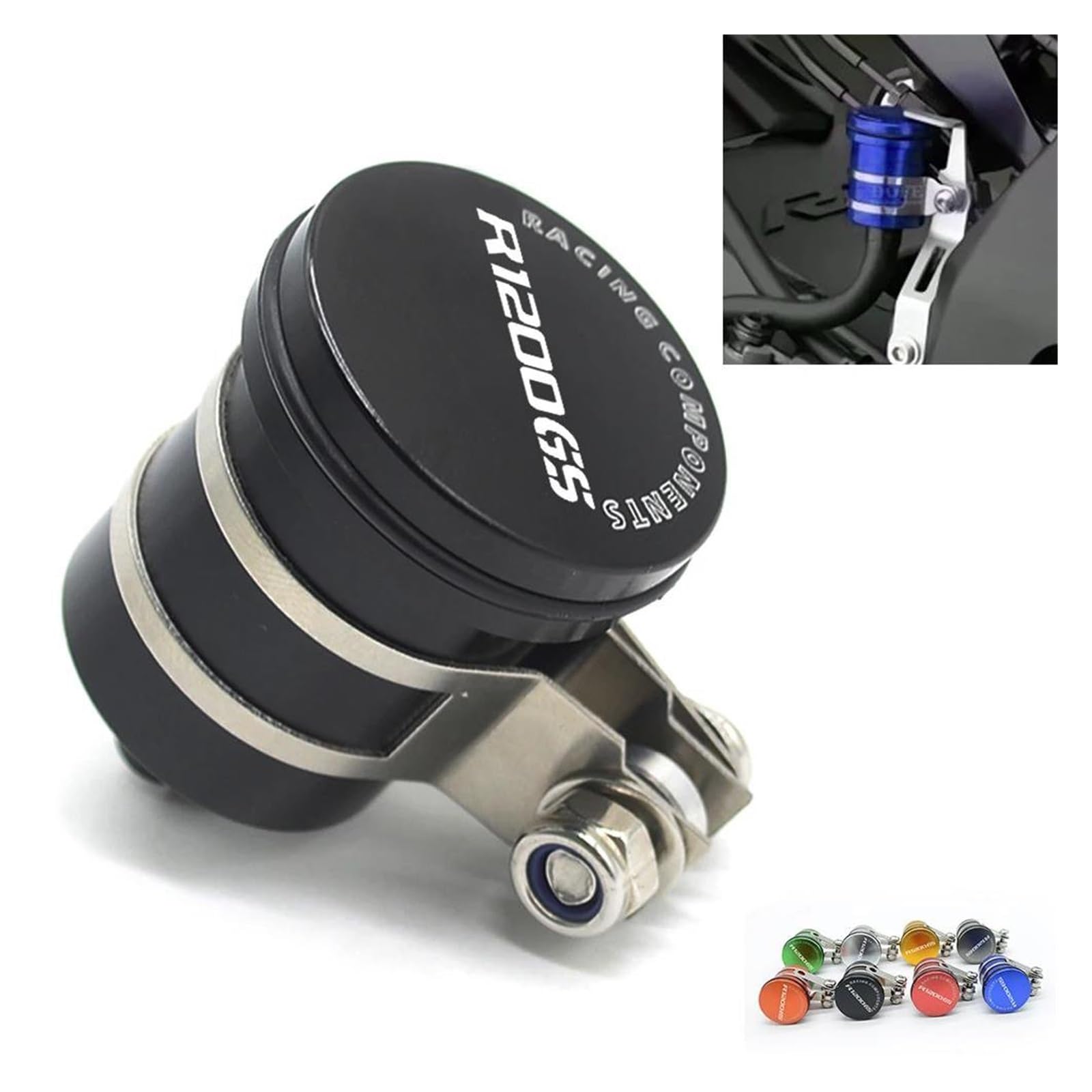 Vaschetta Olio Freni Coppa Olio Per BM&W R 1200 GS LC R1200GS R 1200GS ADV Collegamento Del Serbatoio Del Liquido Dei Freni Posteriore Staffa Del Tubo Flessibile Del Carburante Del Freno Coperchio Del
