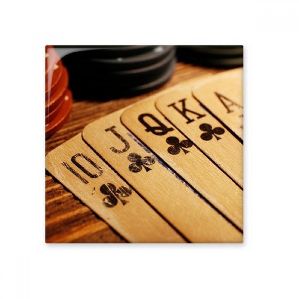 Carreaux de céramique poker idée cadeau originale pour passionné de jeu et décoration bistrot