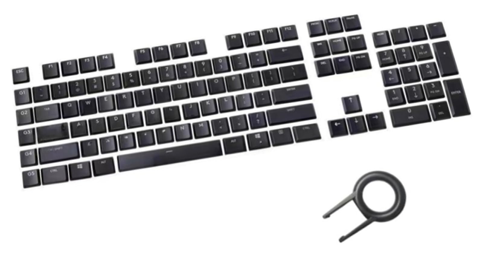 For Logitech G815 G915 G813 G913 for tastiera TKL Copritasti Set 109 tasti di ricambio neri for tastiera meccanica da gioco RGB