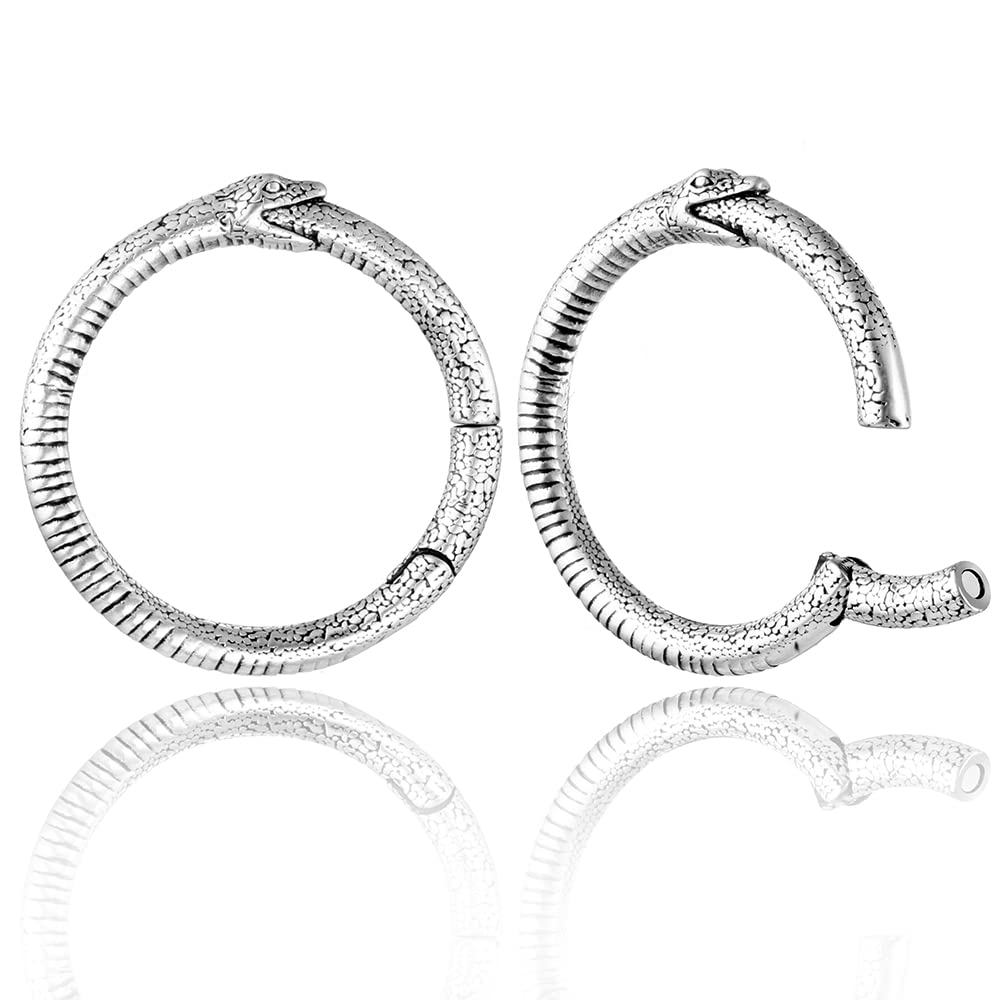 Large and Exaggerated Rings Ear Hanger Weights for Ear Tunnels, Stainless Steel Ear Expander Stretching Kit 6g to 1 inch