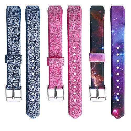 Vetoo Band Compatible for Alta HR/Alta Straps, Soft Adjustable Replacement Band Accessory with Secure Watch Clasps, Pack of 3