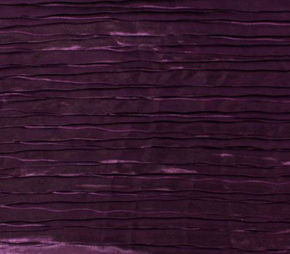 Satin Fabric Italian Crushed 115" Wide Sold by The Yard (PLUM)