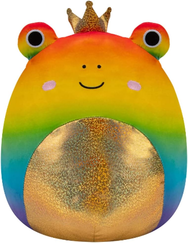 Squishmallow Official Kellytoy Scaley Squad Frogs Lizards Snakes Amphibians Reptiles Collectible Pillows (Vas Rainbow Frog, 12 Inch)