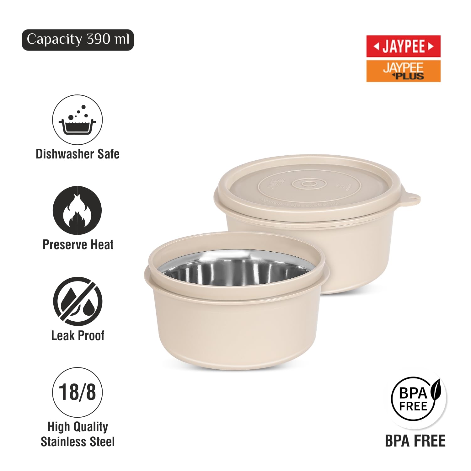 Jaypee Plus Ultima Meal Max Lunch Box - 2 Containers -3 Jaypee Plus Ultima Meal Max Lunch Box - 2 Containers -3