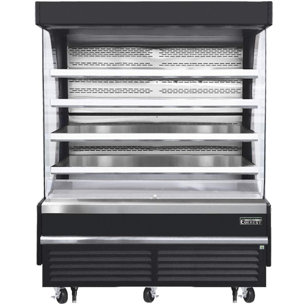 Everest Refrigeration EOMV-72-B-35-T Open Air Merchandiser 8 Shelves, 230v, NSF - 37 cu. ft.