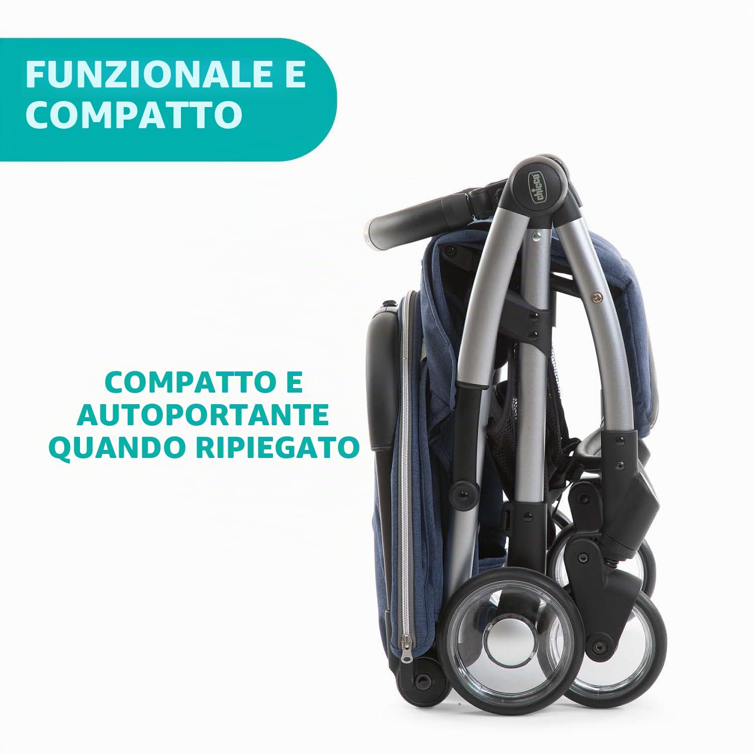 Seggiolini auto marca CHICCO. Modello Passeggino Goody Plus Indigo