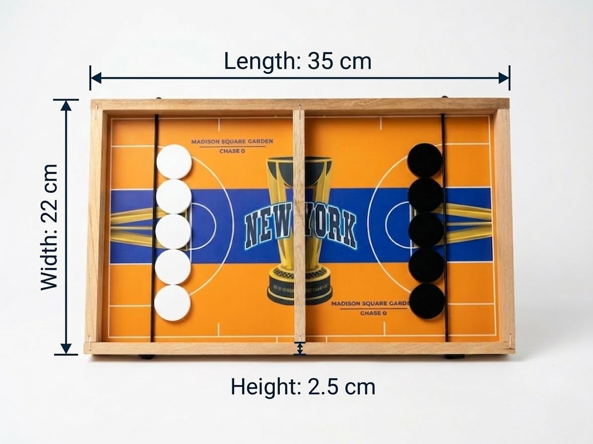 Fast Sling Puck Game – New York Basketball Edition | 2 Player