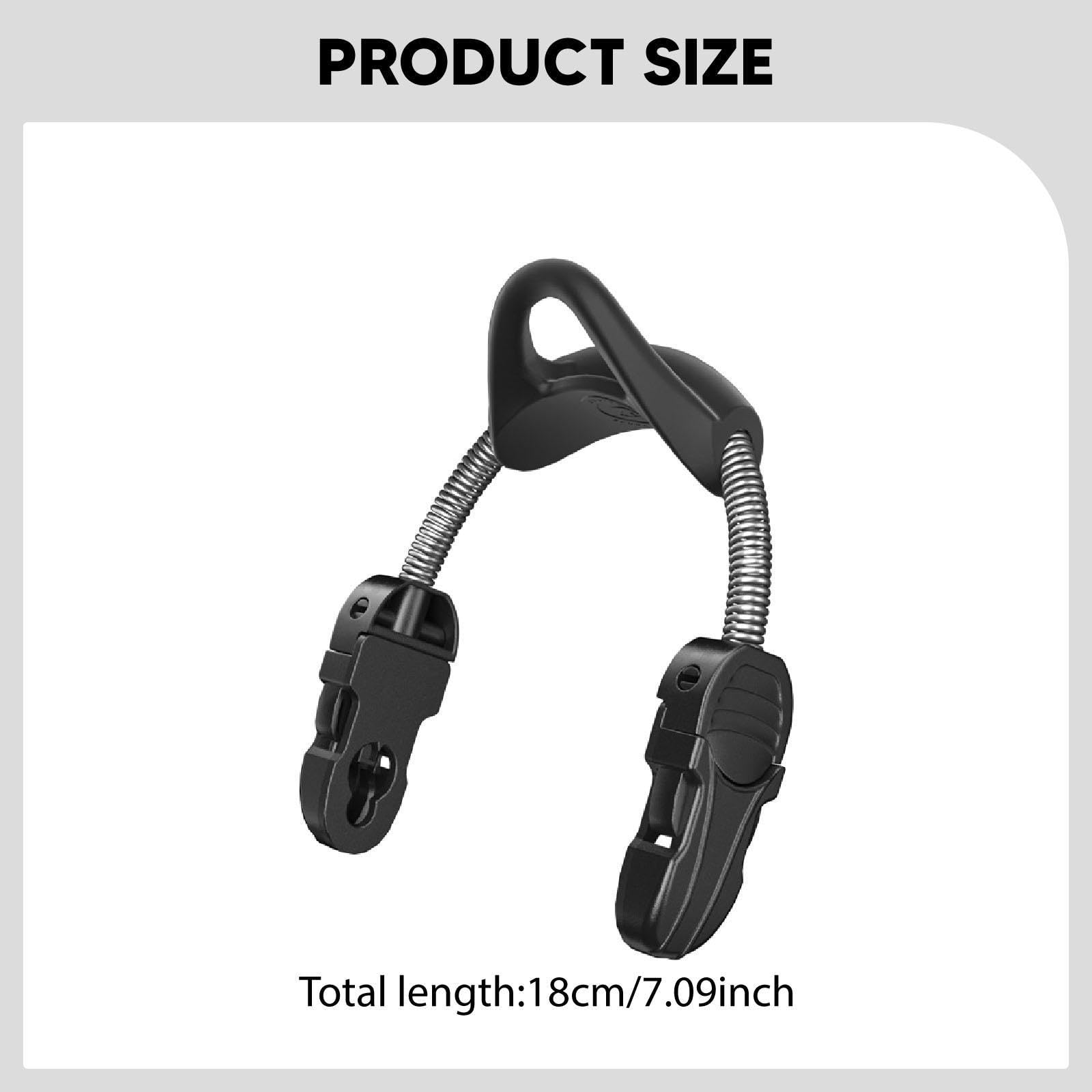 2 Piezas Correas de Aletas de Goma para Reemplazo de Flippers Hebillas de Liberación Rápida Material Flexible y Resistente Ajuste Universal para