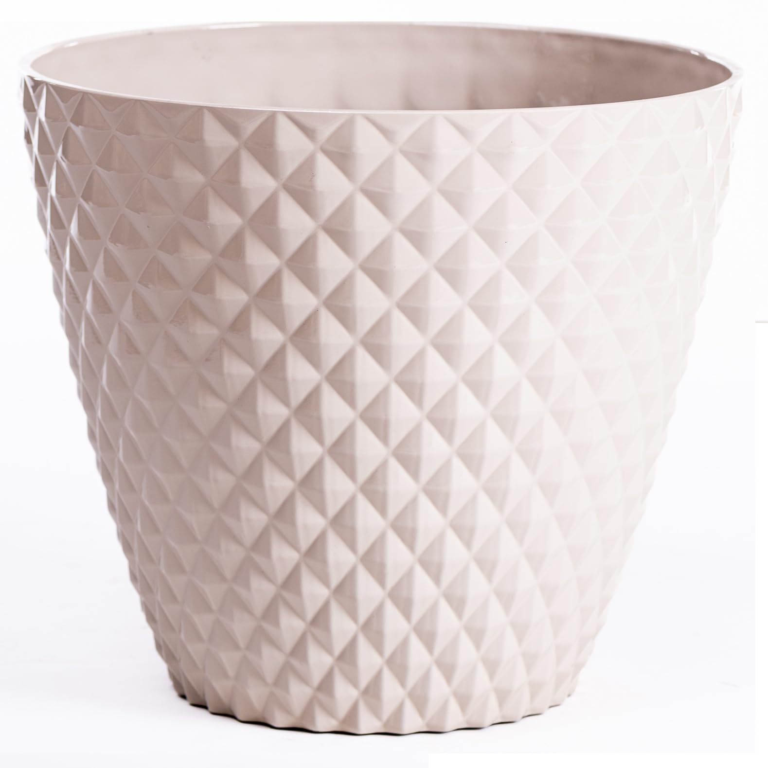 Garden Gear Diamond Planter 39.5cm - Cream - Polypropylene