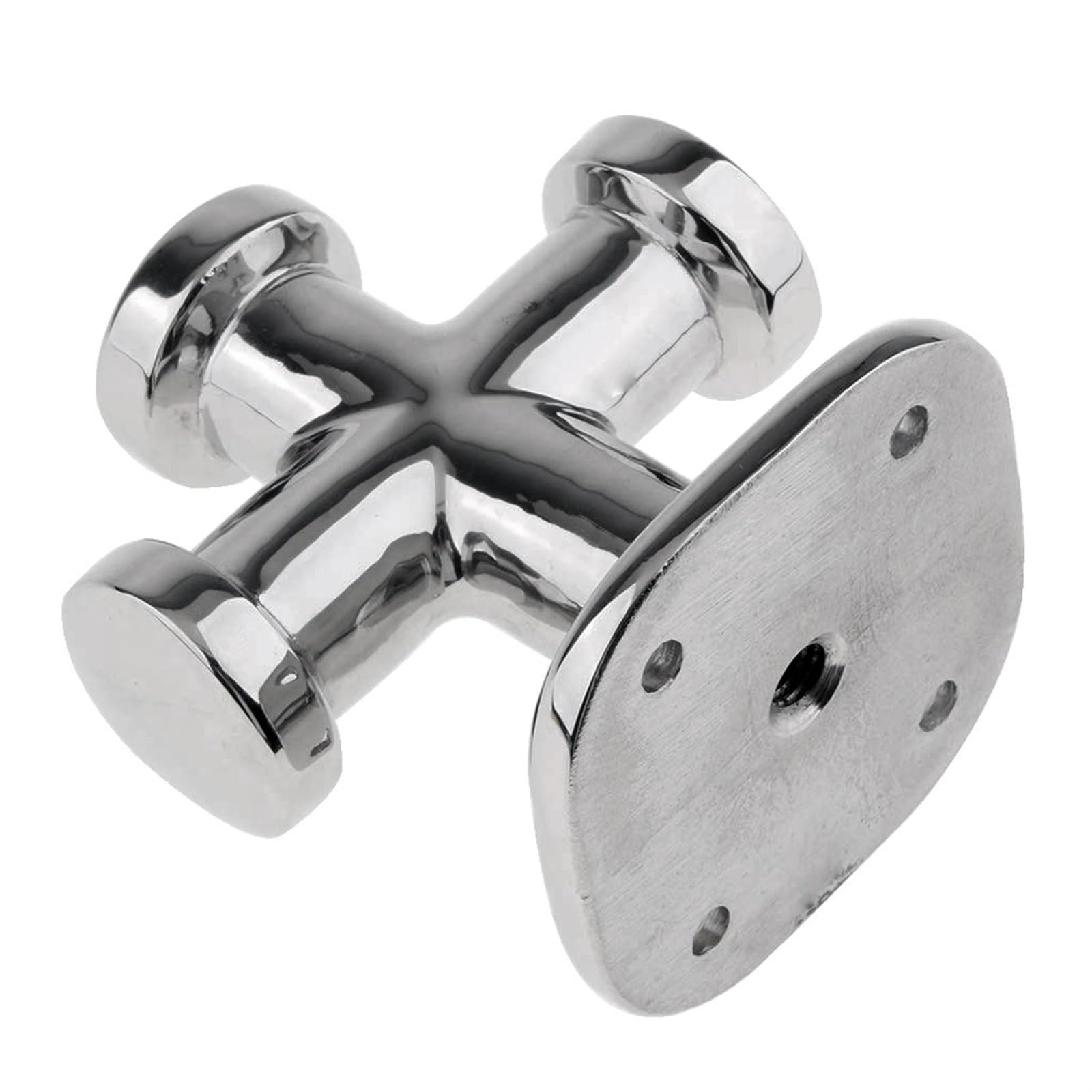Bootskreuzpoller-Klampe, 63 x 63 x 82 mm, Bootspfosten, Kreuzpoller, Festmacher, Deck, Dock, Seilbefestigung, Klampe, Bootszubehör, SUS316