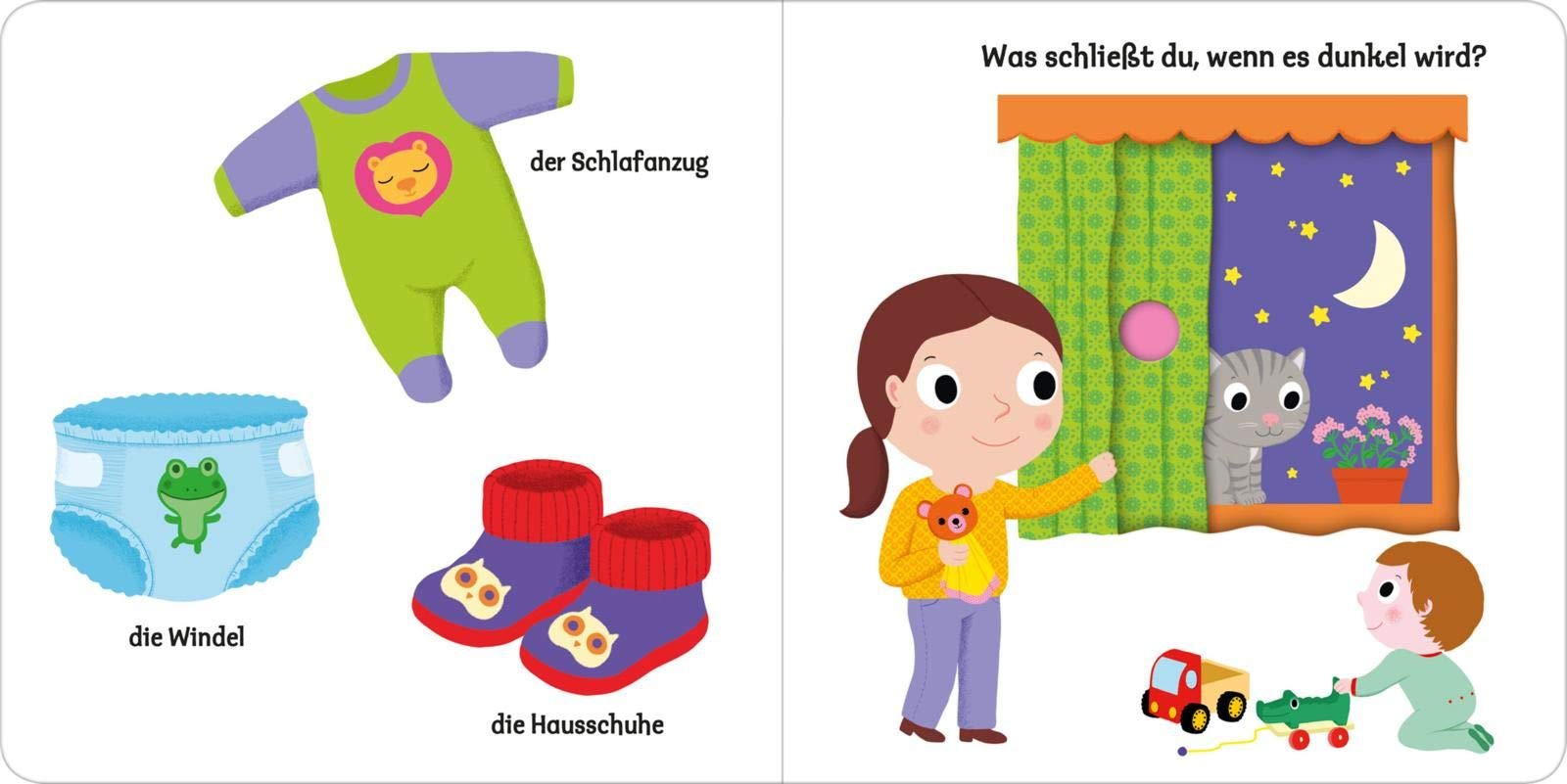 Mein erstes Buch vom Schlafengehen: Mit stabilen Schiebern | Die Bestsellerreihe mit lustigen Schiebern, fördert die Feinmotorik und den Spracherwerb für Kinder ab 18 Monaten