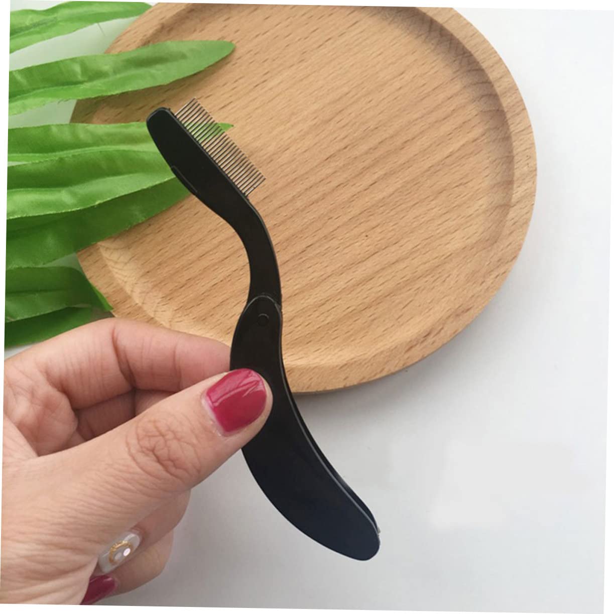 3 Set Di Kit Per La Delle Sopracciglia Con Finitura Naturale Pettine Pieghevole in Acciaio Inossidabile Spazzola Per Sopracciglia Strumento Per Il Trucco Per Il Contorno 6 Pezzi*3