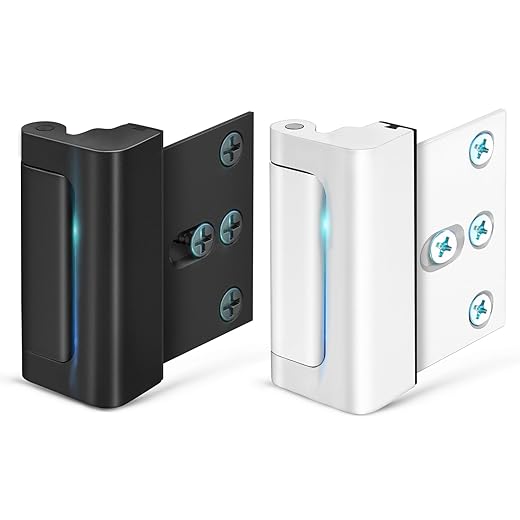 Home Security Door Lock Door Reinforcement Lock: Metal Door Locks for Front Door Locks for Kids Safety Child Proof Door Latch for Top Inside Deadbolt Lock