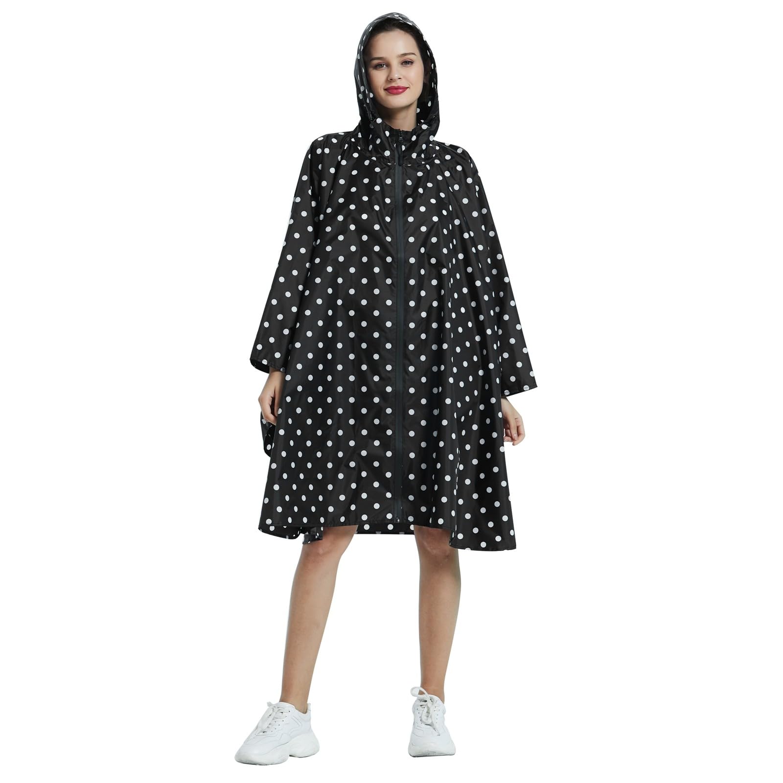 Poncho Pluie Imperméable Femme Velo Randonnée Ciré Cape De Pluie Capuche Festival Impermeable Extérieur Portable Chic Et Elegant Vêtements Imperméables Plage Running