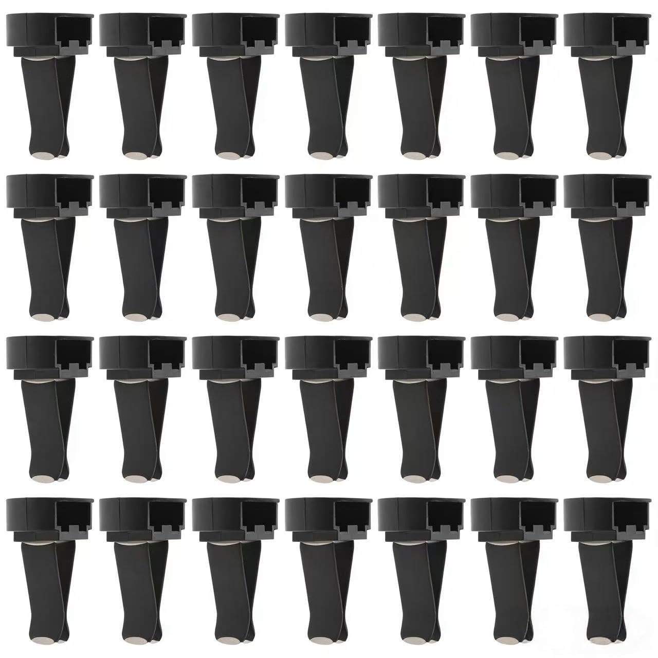 100pcs Air Outlet Clip Vent Clips, Automatic Air Freshener Car Air Conditioner Clips for Home Air Vent Clips Sublimation Air Fresheners Blanks (Black)