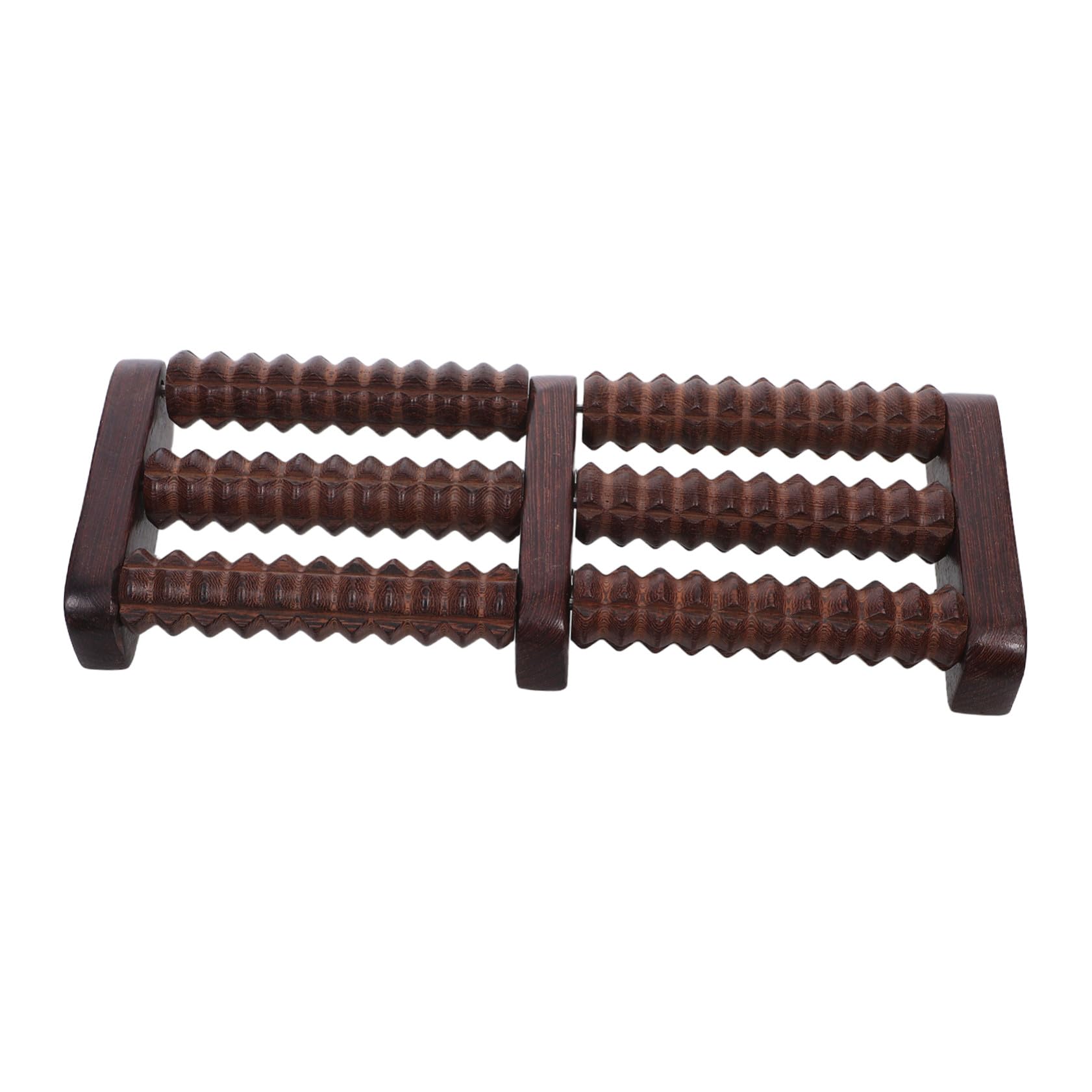 VALICLUD Rodillo de Masaje de Pies de Madera con Diseño Multi-ruedas Portátil y Silencioso Masajeador Manual para Pies y Pantorrillas Alivio Profundo de Tensión Muscular para Hombres y