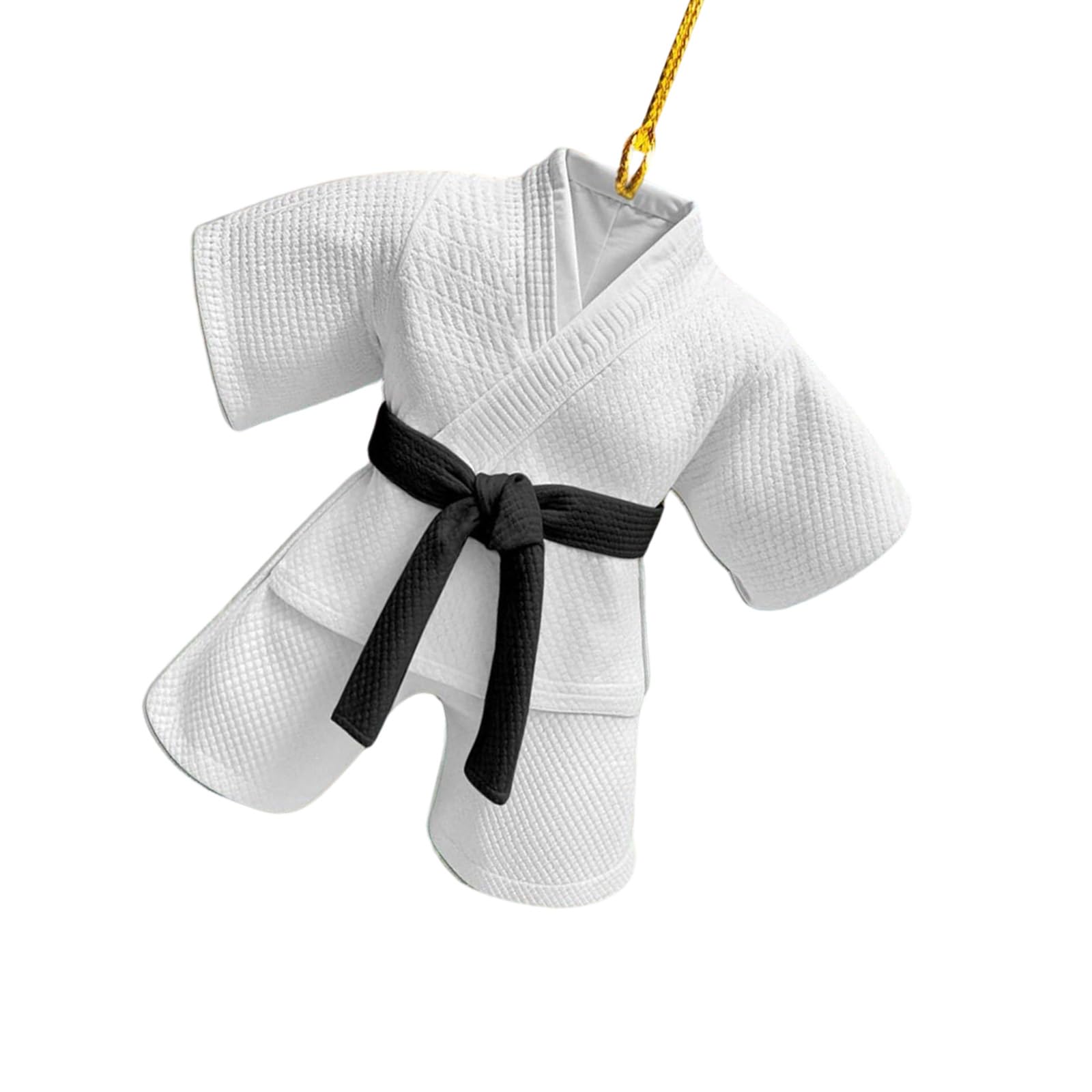 Rearview Mount Car Interior Decoration Taekwondo Suit Pendant Hanging Decoration Sports Theme Ornament Charm Automotive Interior Ornament