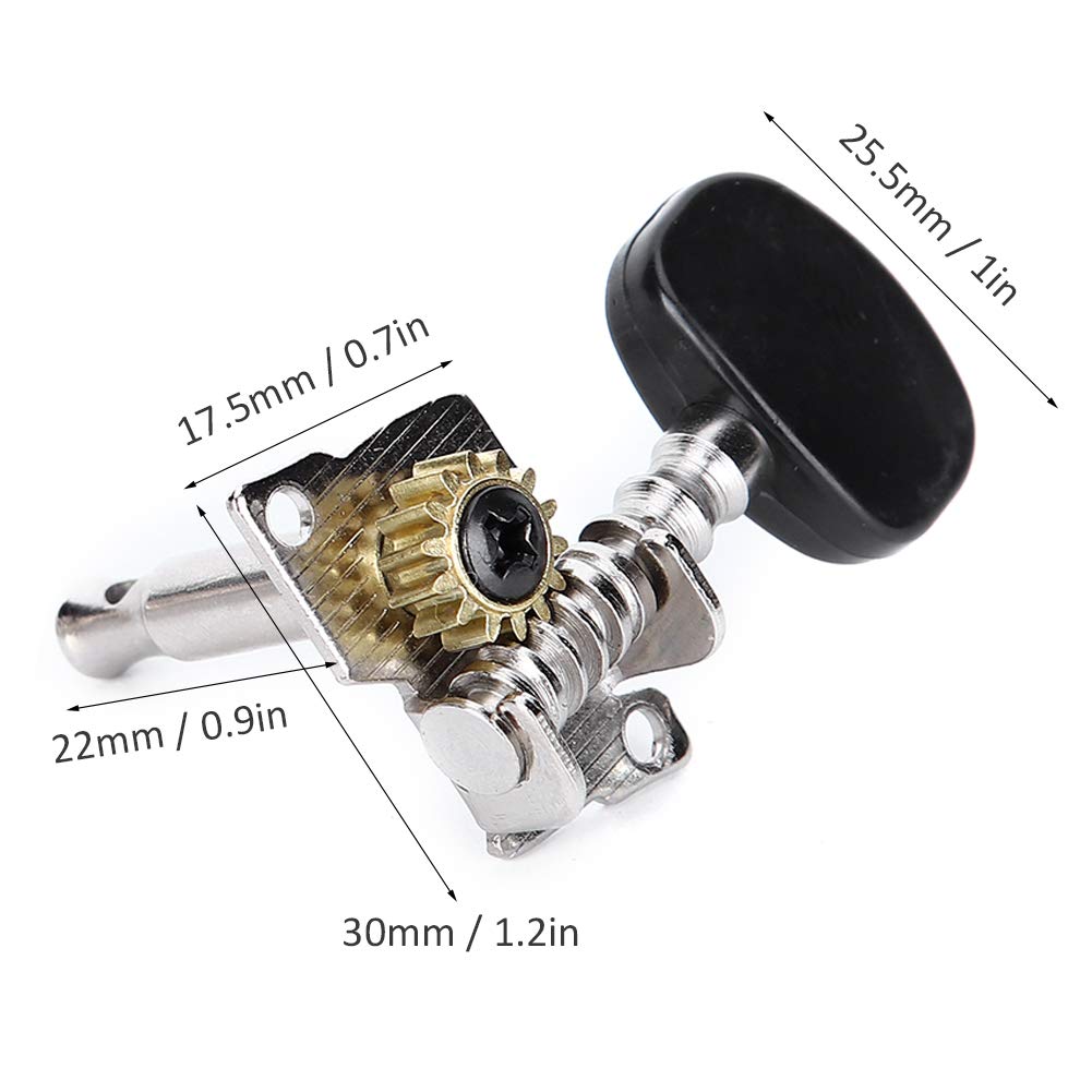 Meccaniche Per Ukulele - Set Di 4 Pioli In Lega Di Zinco Con Bloccaggio | Accordatura Precisae Stabile - Foto 4