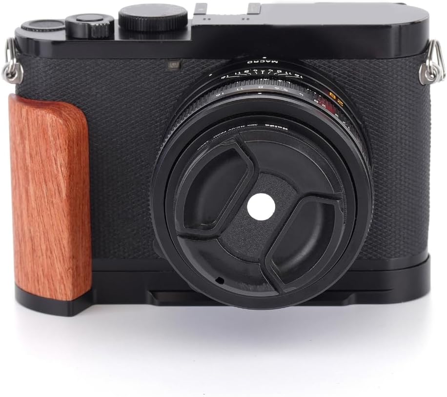 ARCA Standard Camera Grip for Q2 Handle Wooden Handle Hand Grip Quick Battery Access Protective Aluminum Base