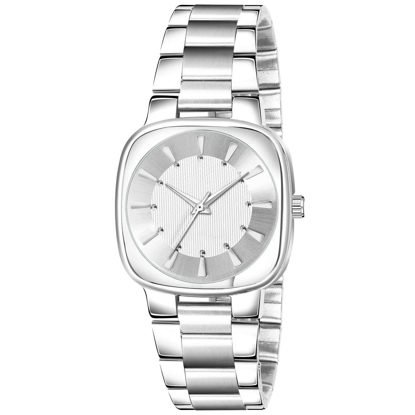 Shocknshop Stainless Steel Women Watches, Analog Square Dial Women Watch For Girls&Miss&Ladies Diamond Studded With Stylish Watches (Silver), Silver Band (B0BHSS1NSS) Amazon Price History, Amazon Price Tracker