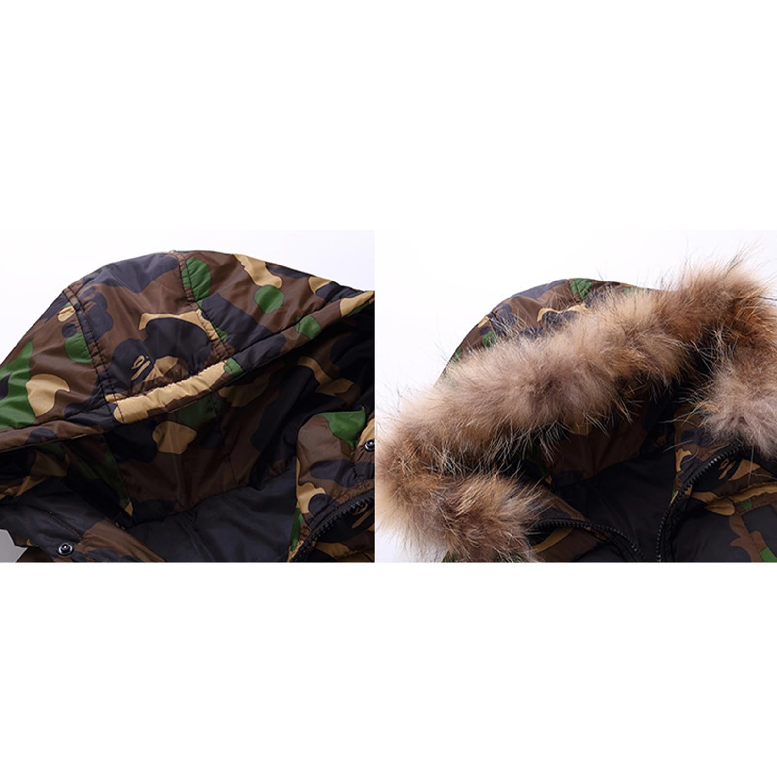 Winterjacke für Jungen Mädchen Windjacke Warme Jacke Langarm Kapuze Schneeausläufer