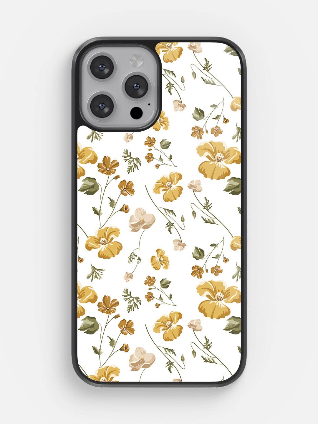 MacmeriseMacmerise Glass Phone Case | Compatible with iPhone 13 Pro Max Back Cover Case | Design SK Shining Prim Rose | 360 Degree Protective Mobile Cover | iPhone 13 Pro Max Phone with Camera Protection