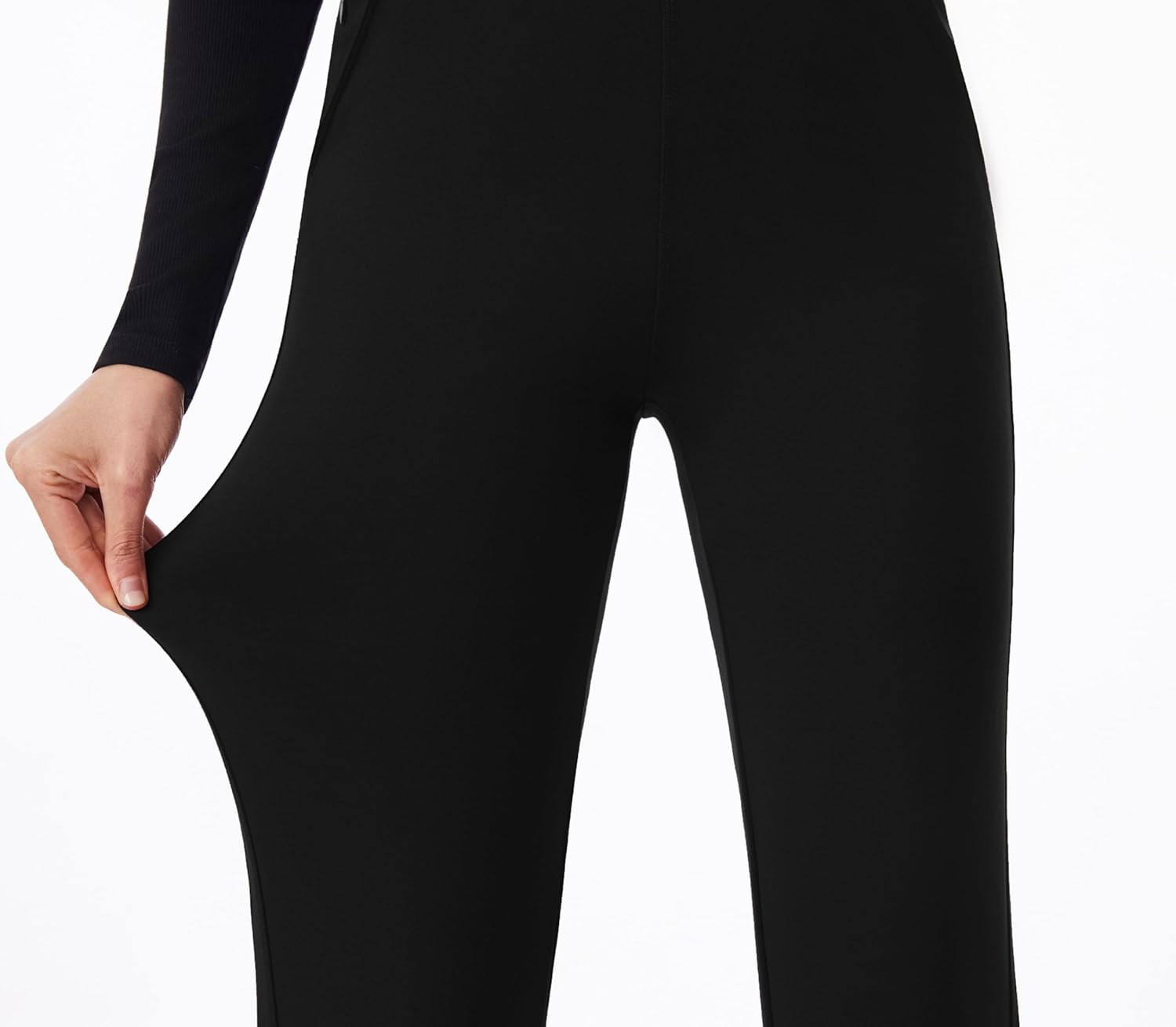 AFITNE Women's Dress Pants Stretchy Straight Leg Yoga Work Slacks with Pockets Business Casual Pants Petite/Regular/Tall - Image 5