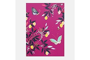 Sara Miller London Mauve Orchard Butterfly Sticky Notes and List Pad Book:...