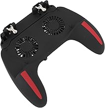 Aramox Controlador de Juego para Teléfono L1 y R1 Activa Agarre de Juego de Doble Ventilador, Potente Disipación de Calor, Gran Capacidad de Batería, Diseño Ergonómico para Cómodas Sesiones de Largas