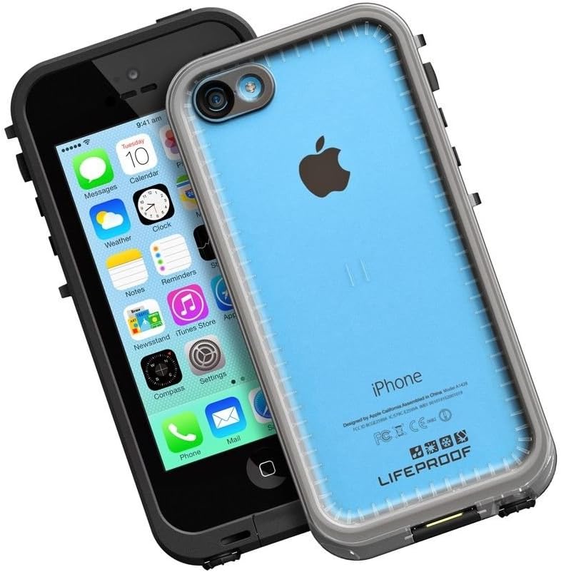 FRĒ iPhone 5c Waterproof Case - Retail Packaging - BLACK/CLEAR