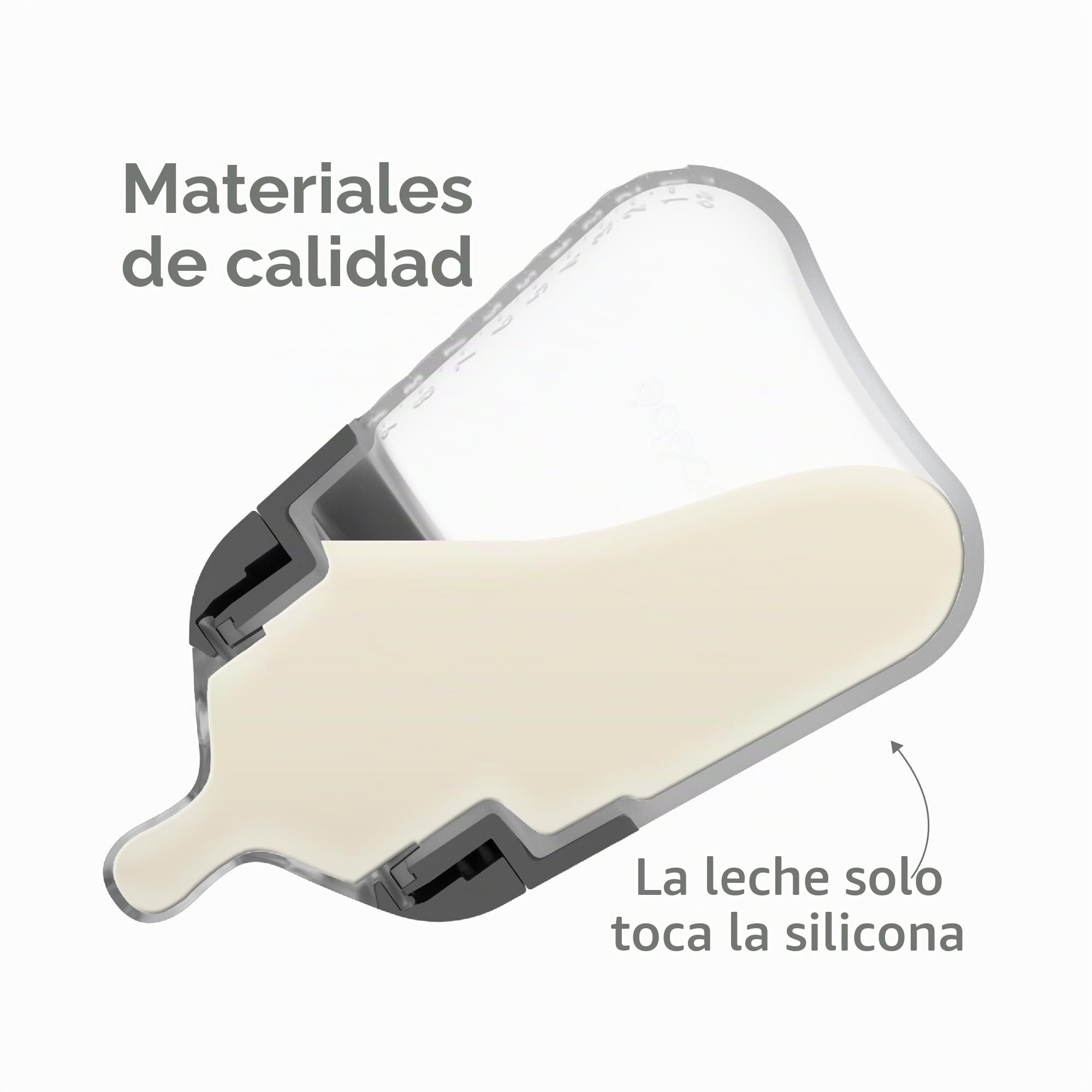 Nanobebe Flexy Biberones de silicona para bebé, anticólicos, sensación natural, pezón que no se pliega, base estable sin puntas, fácil de limpiar, paquete de 3, verde azulado, 270 ml